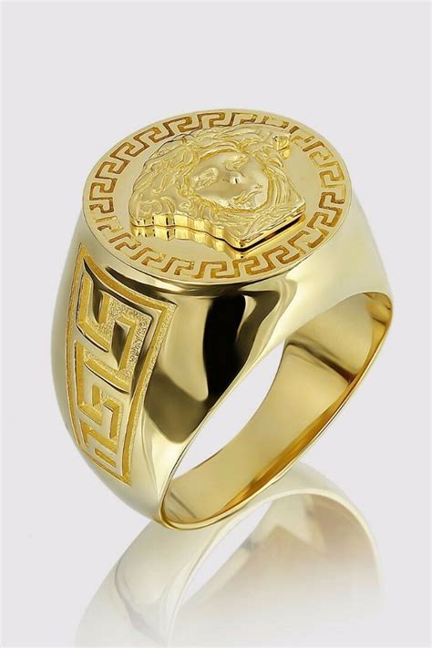 gold versace mens ring|Versace men's rings for sale.